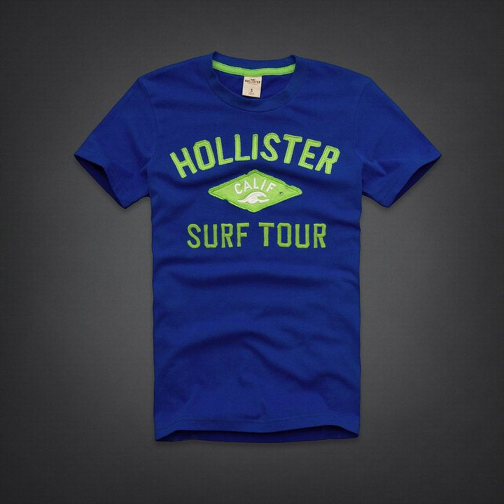 Tee shirt Hollister Bleu Homme